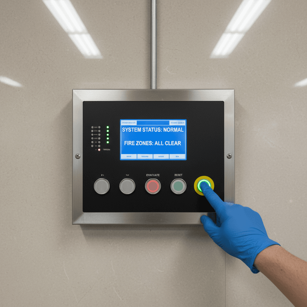 Fire system integration panel with control interface