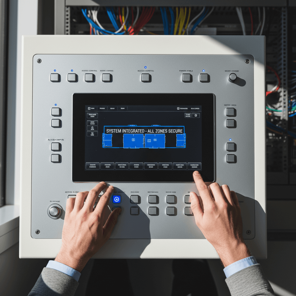 Integrated security control panel